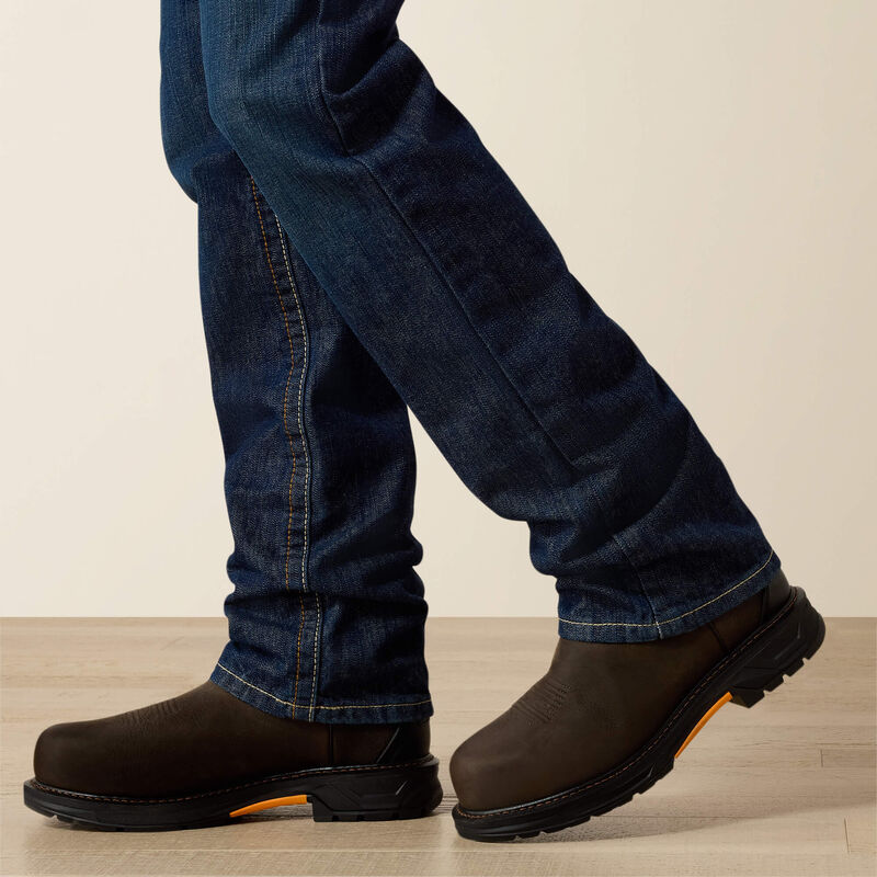 Ariat - Mens FR M5 Straight Basic Stackable Straight Leg Jean - Shale