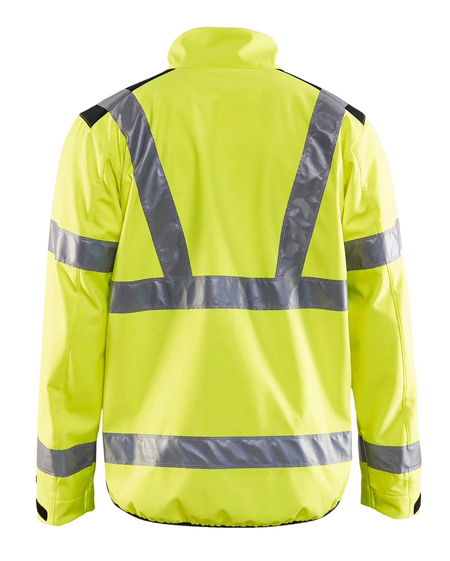 Backview of Blaklader Hi‑Vis Softshell Work Jacket