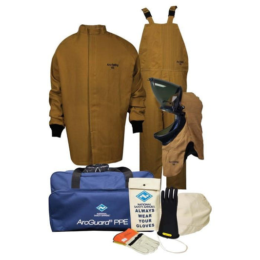 65 Cal Arc Flash Kit (CAT 4) - Short Coat & Overall and Hood