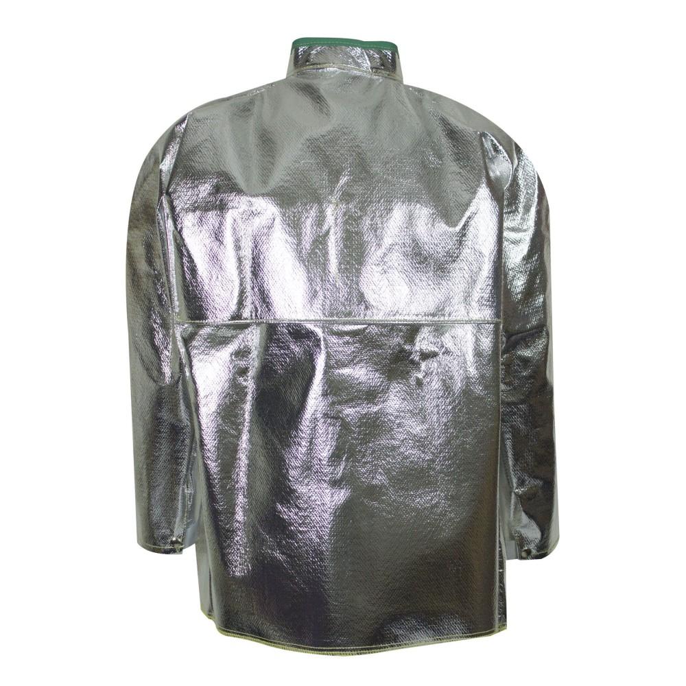 Silver reflective jacket on a white background