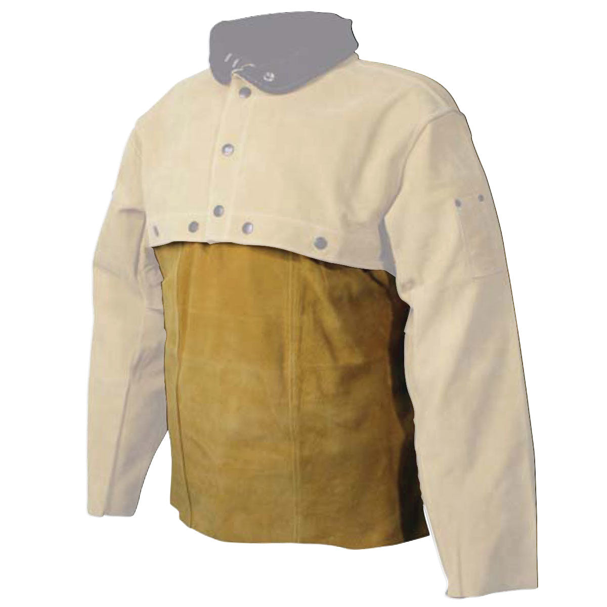 Caiman - Large Brown Boarhide Leather Welding Bib