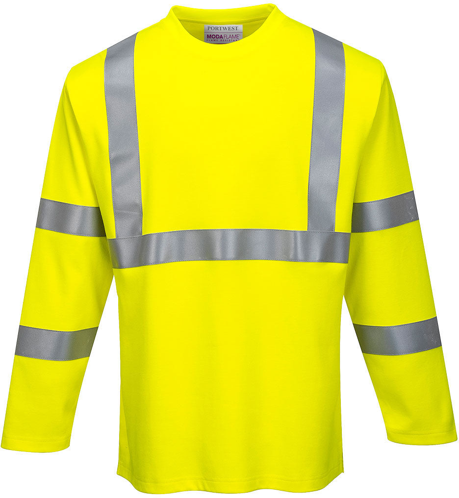 Modaflame - Hi-Vis Long Sleeved Knit FR T-Shirt
