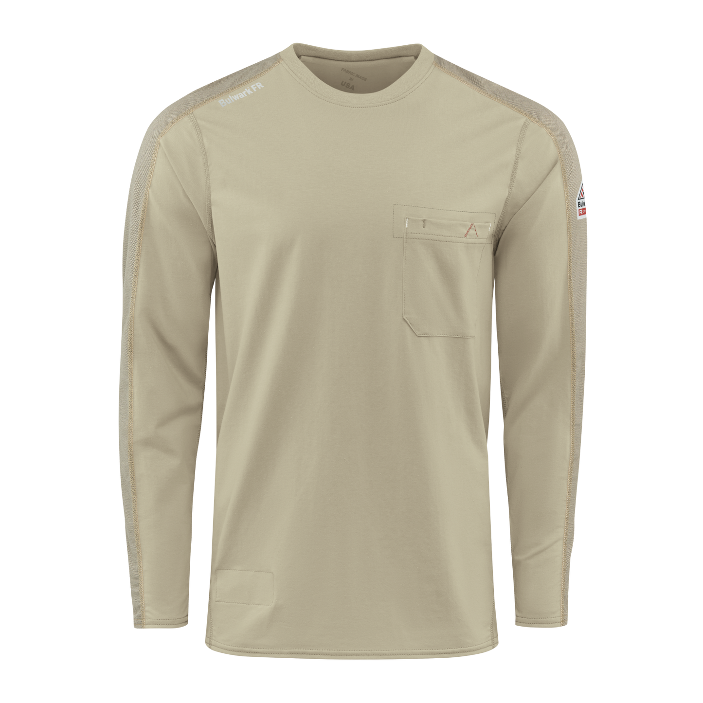 Beige Bulwark Men’s FR Flex Knit Tee
