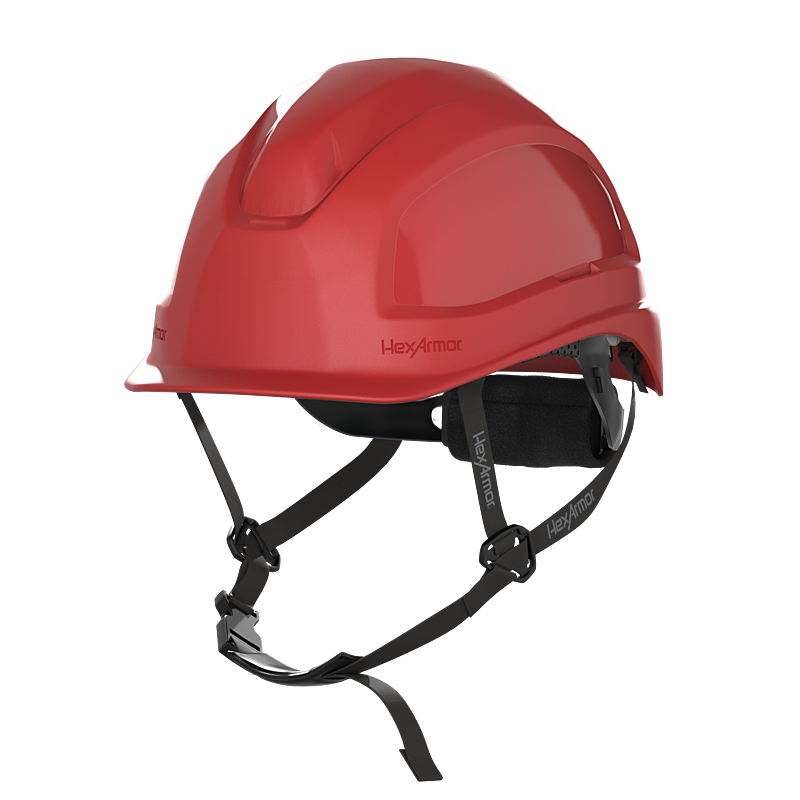 Maroon HexArmor Class E Type 1 Safety Helmet