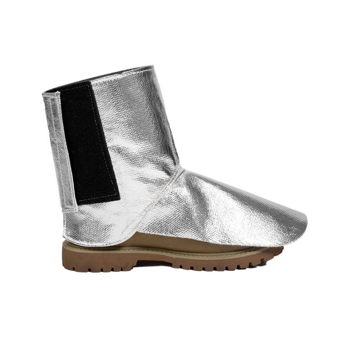 Aluminized Thermal Spats - 19 oz. Aluminized Thermobest Blend, FR Hook and Loop Closure