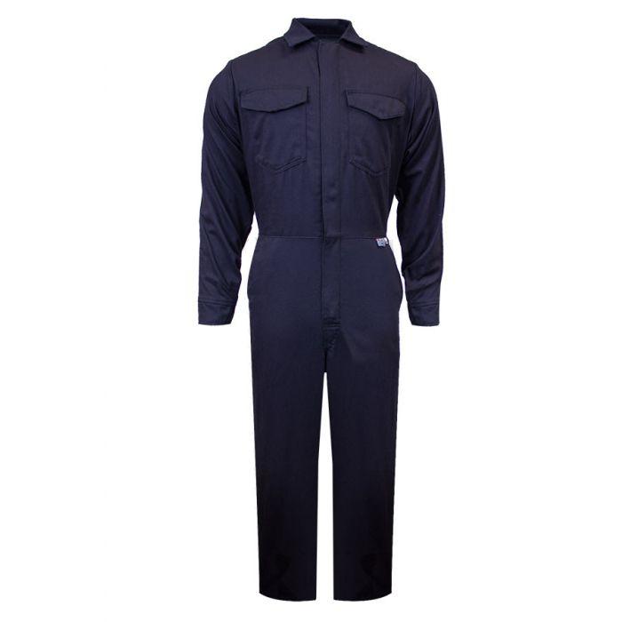 Arc Flash/FR Coveralls - 12 Cal Flash Fire and Arc Flash Resistant, Two-Way Zipper Front Closure, Six Pockets