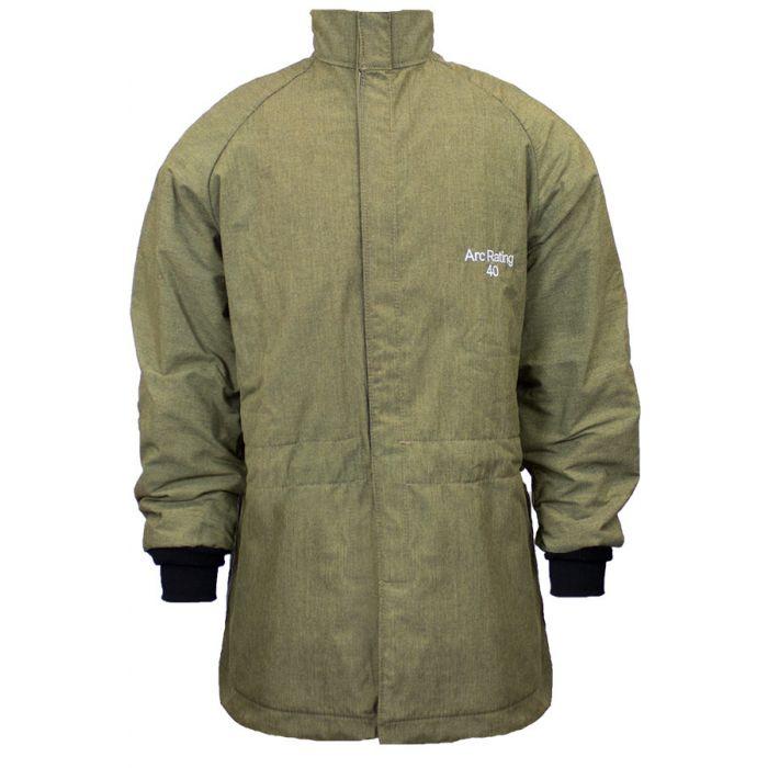 NSA Short Arc Flash Coat - FR, Drawstring Waist and Knit Cuffs