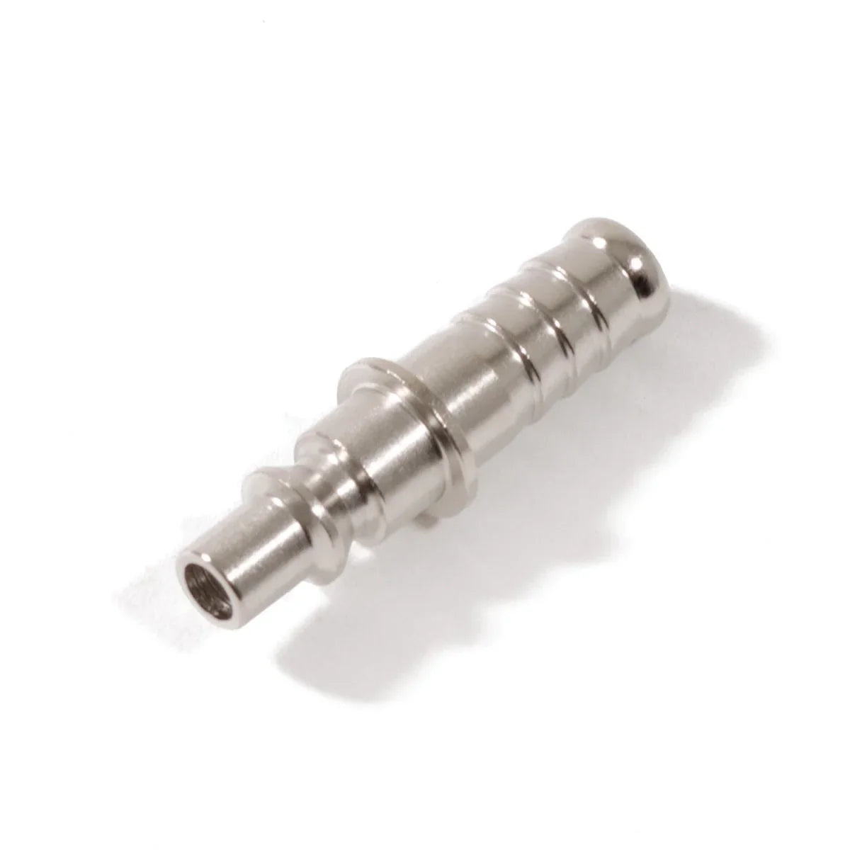 Metallic fitting on a white background