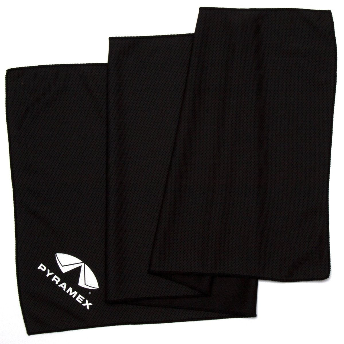 Microfiber Moisture Wicking Cooling Towels - 11.5 x 33 Inch Black
