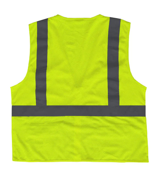 Vohl Hi-Vis Safety Yellow Mesh Vest