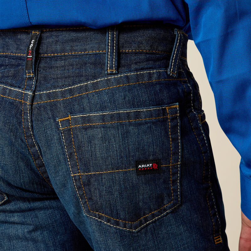 Ariat - Mens FR M5 Straight Basic Stackable Straight Leg Jean - Shale