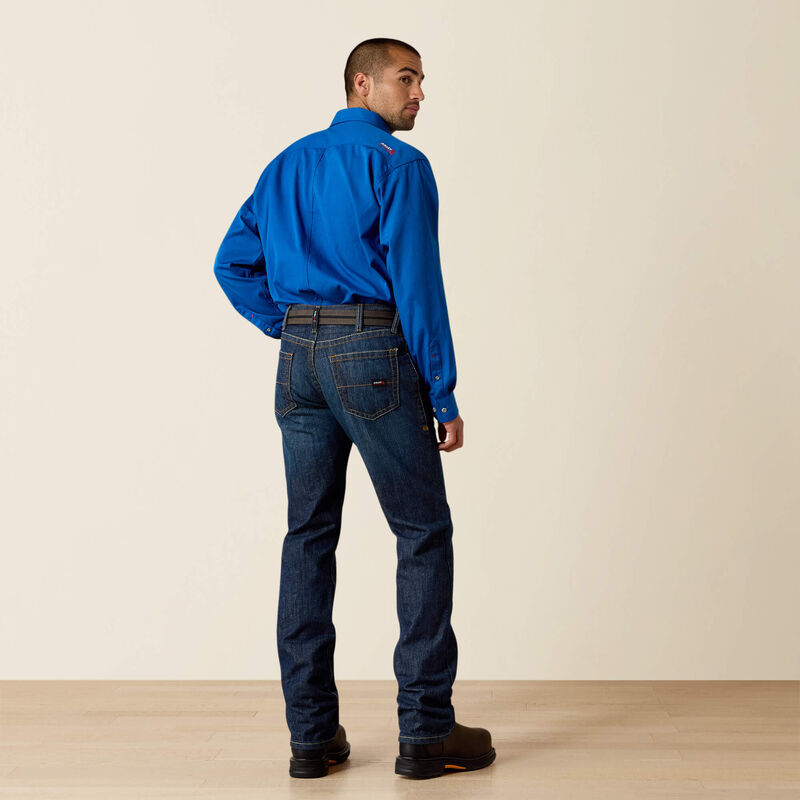 Ariat - Mens FR M5 Straight Basic Stackable Straight Leg Jean - Shale