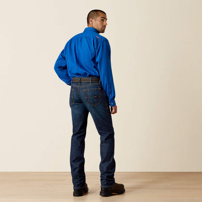 Ariat - Mens FR M5 Straight Basic Stackable Straight Leg Jean - Shale