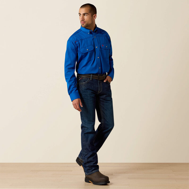 Ariat - Mens FR M5 Straight Basic Stackable Straight Leg Jean - Shale