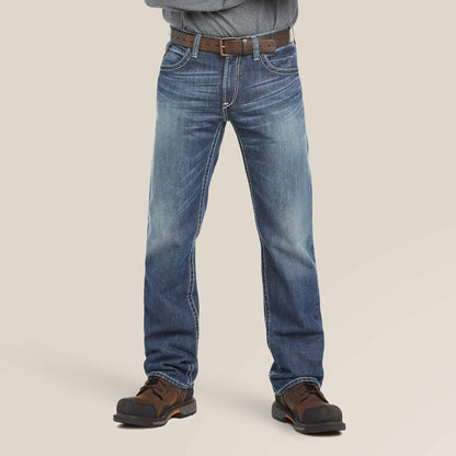 Man wearing Ariat M4 jeans