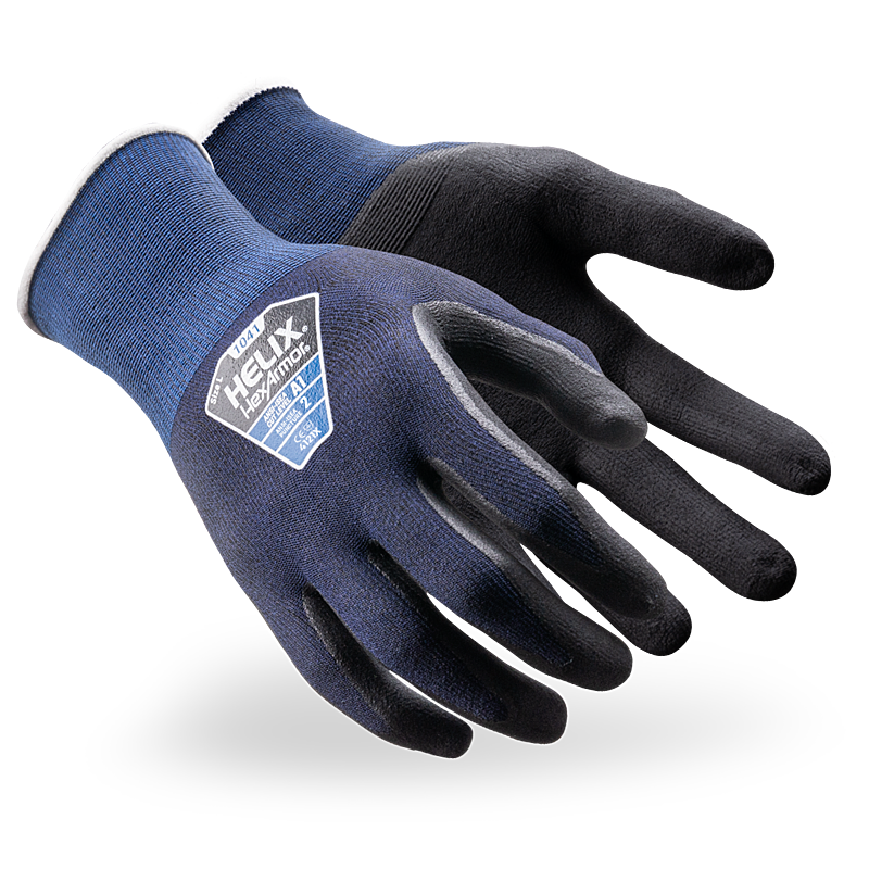 A pair of HexArmor A1 eco-friendly work gloves 