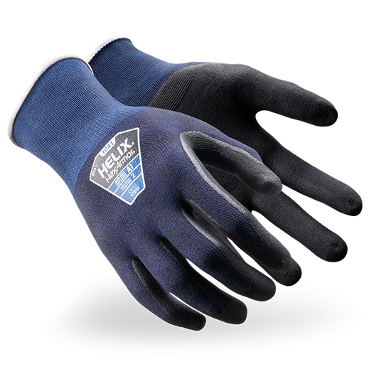 A pair of HexArmor A1 eco-friendly work gloves 
