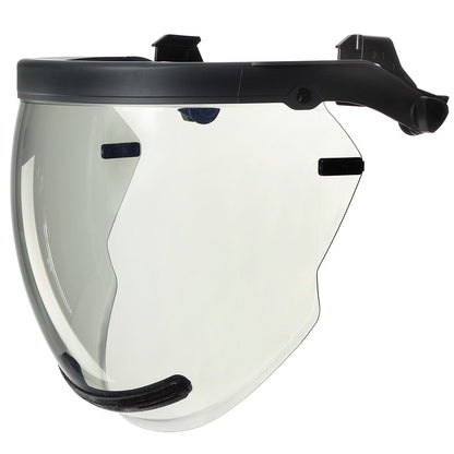Face shield on white background