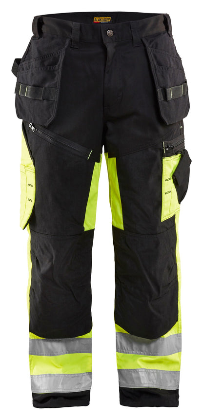 Blaklader Hi‑Vis X1600 construction Work Pants  in black