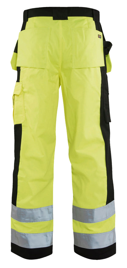 Back view of Blaklader Class E Hi‑Vis work pants