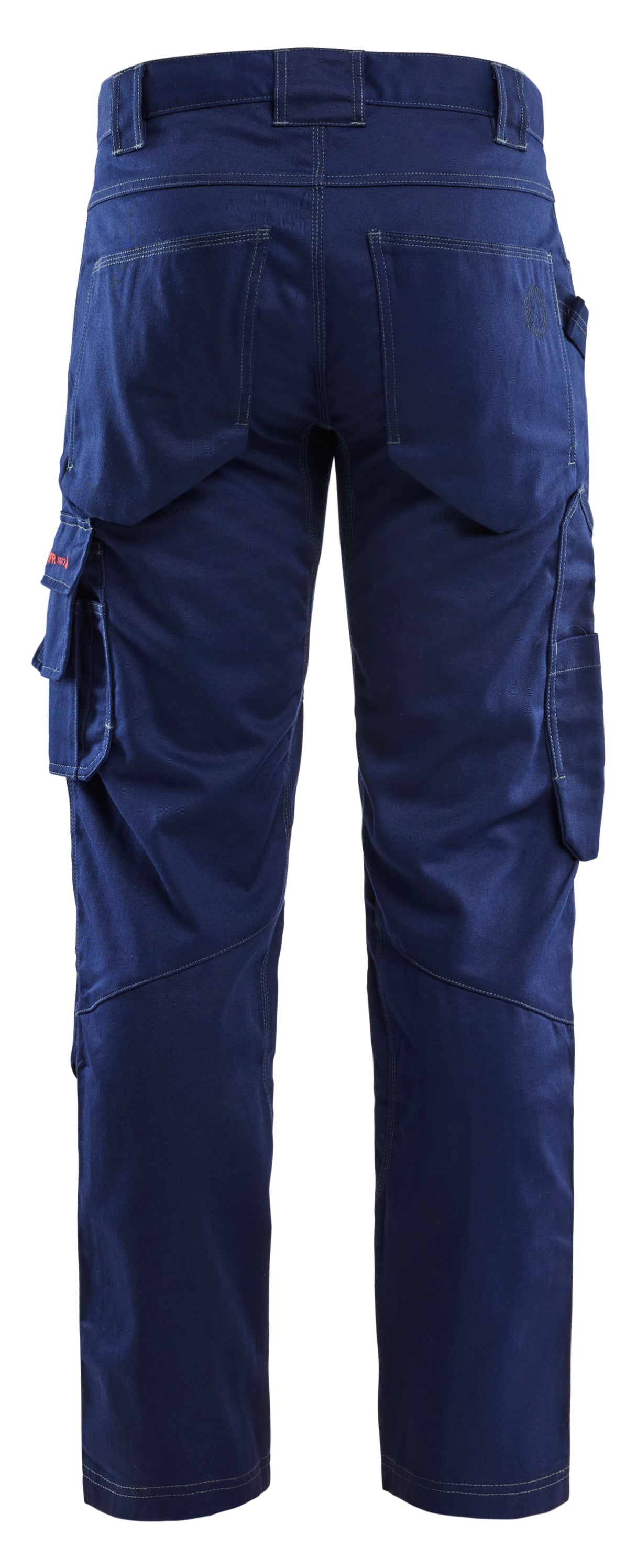 Back view of Blaklader FR Work Pants in navy color