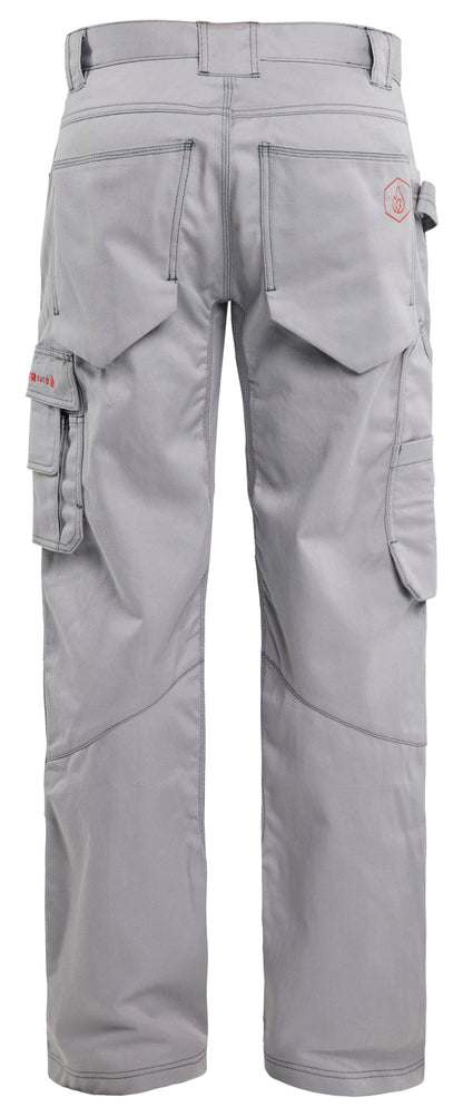 Back view of Blaklader FR Work Pants in grey color