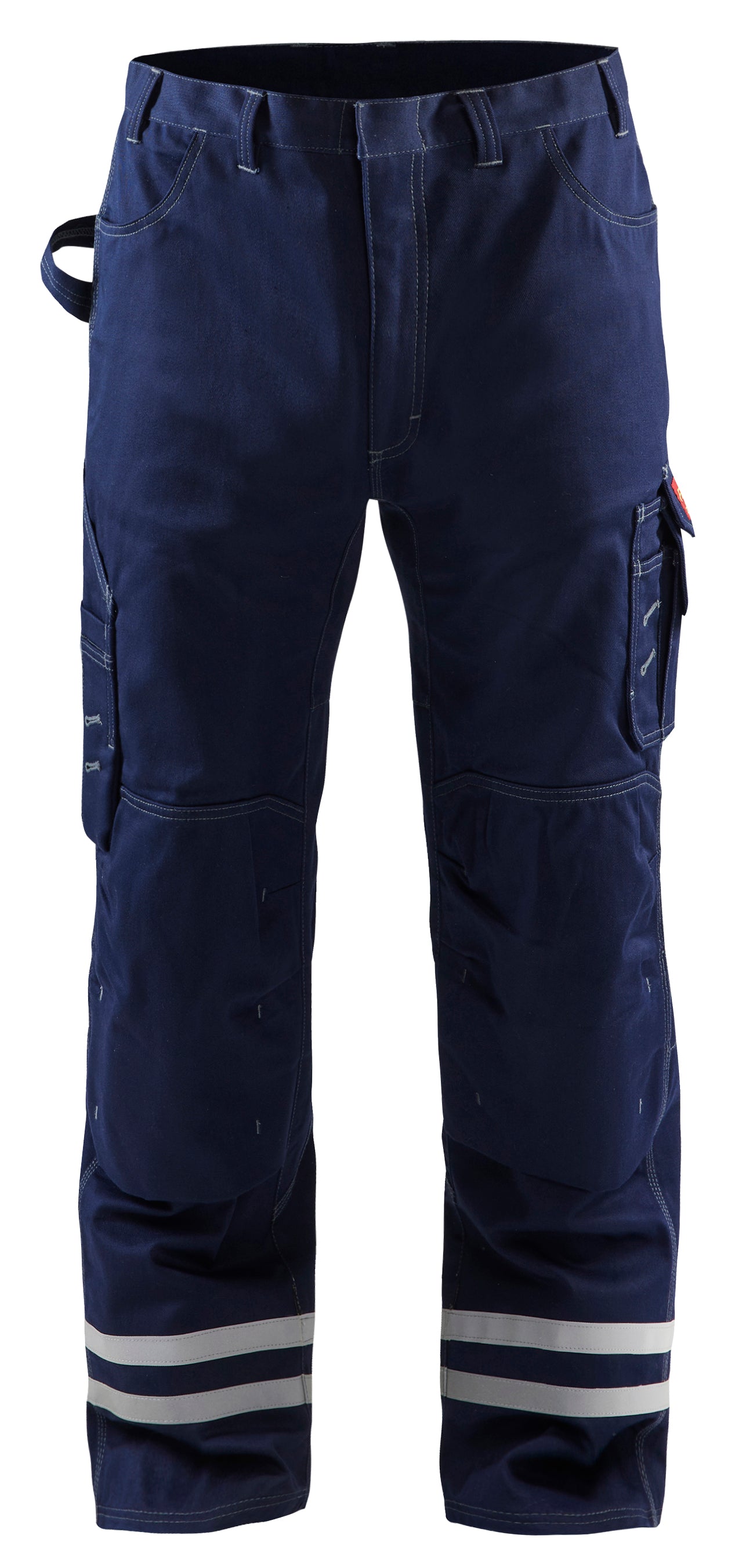 Blaklader FR visibility work pants in navy blue