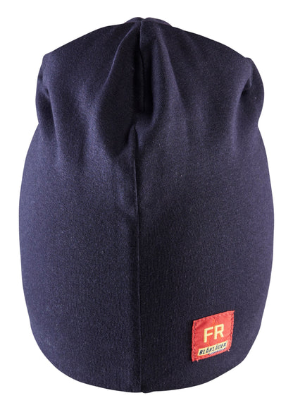 Blaklader FR navy beanie showing Blaklader logo