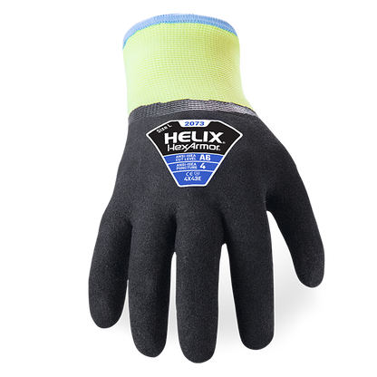 HexArmor A6 Cut Resistant Winter glove in black and yellow