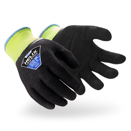 HexArmor A6 Cut Resistant Winter gloves in black and yellow