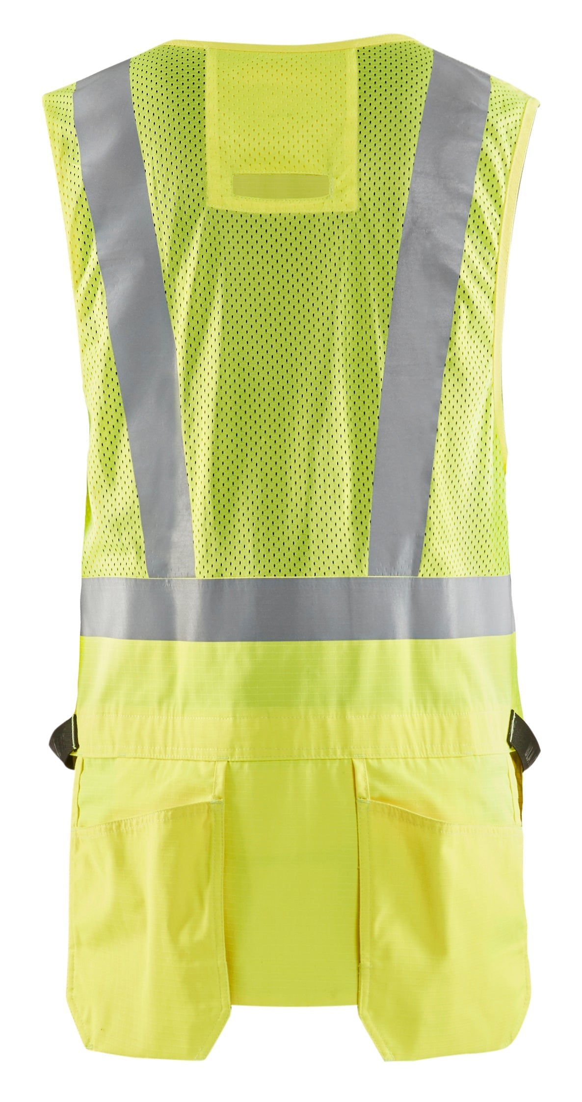 Backview of Blaklader hi-vis construction vest