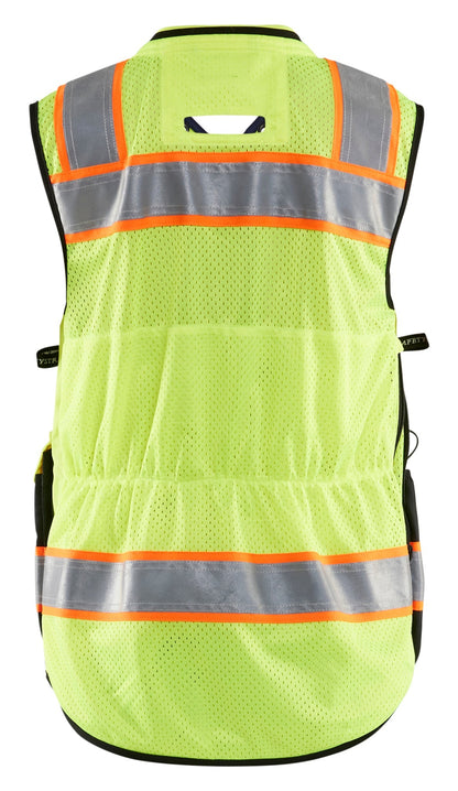 Back view of Blaklader hi vis safety vest for women 