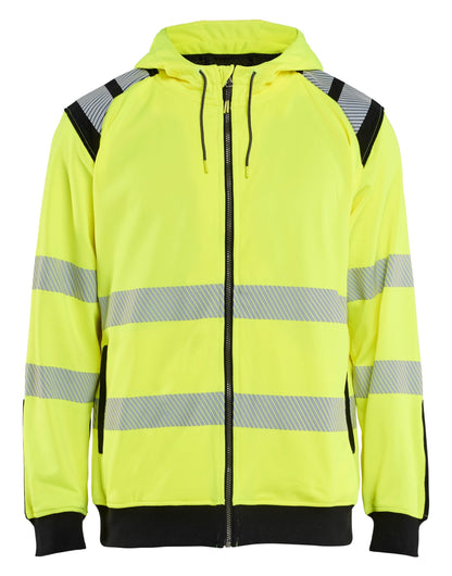 Blaklader Hi‑Vis Zip Hoodie in yellow