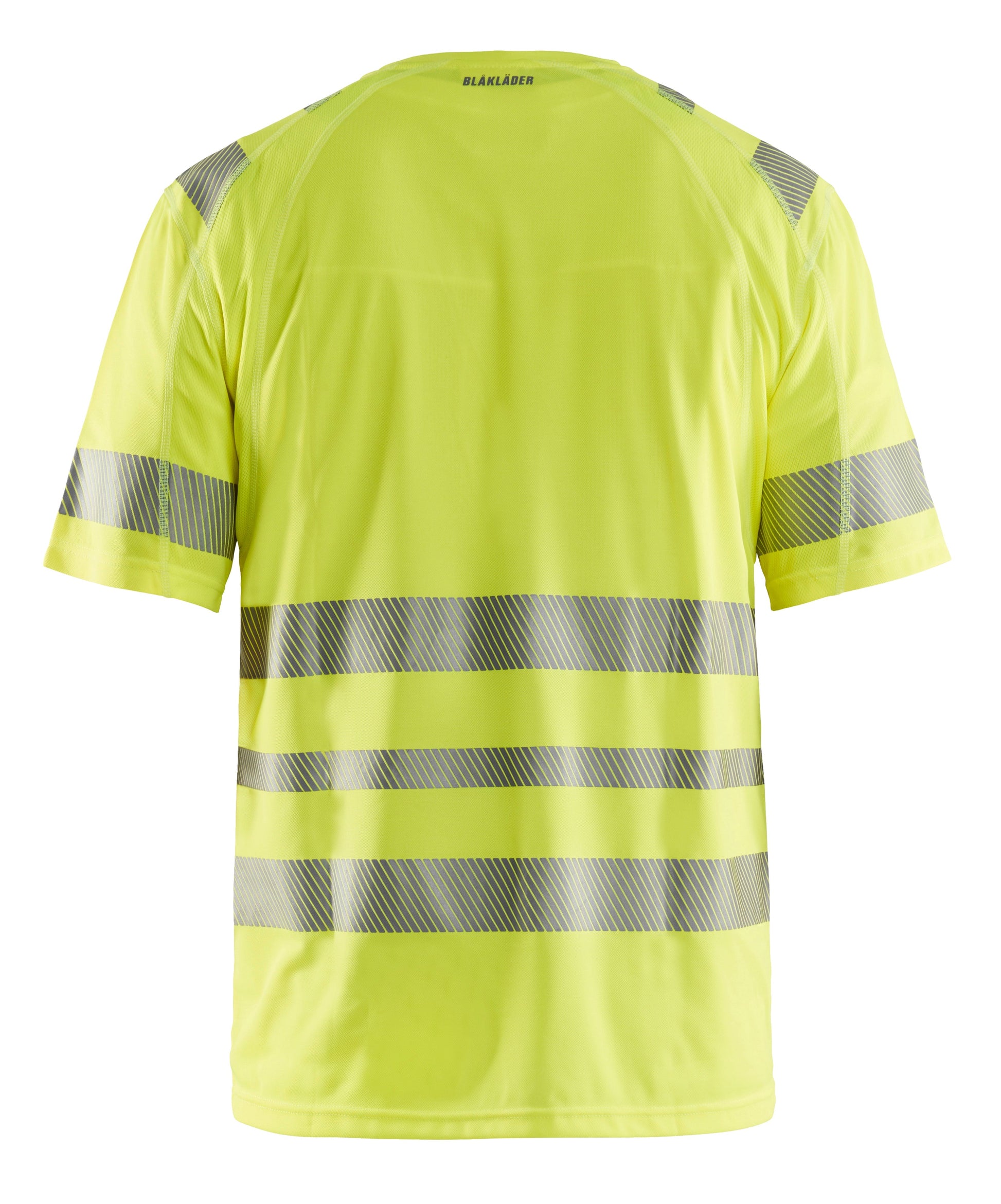Back view of Blaklader Hi-Vis T-Shirt in yellow
