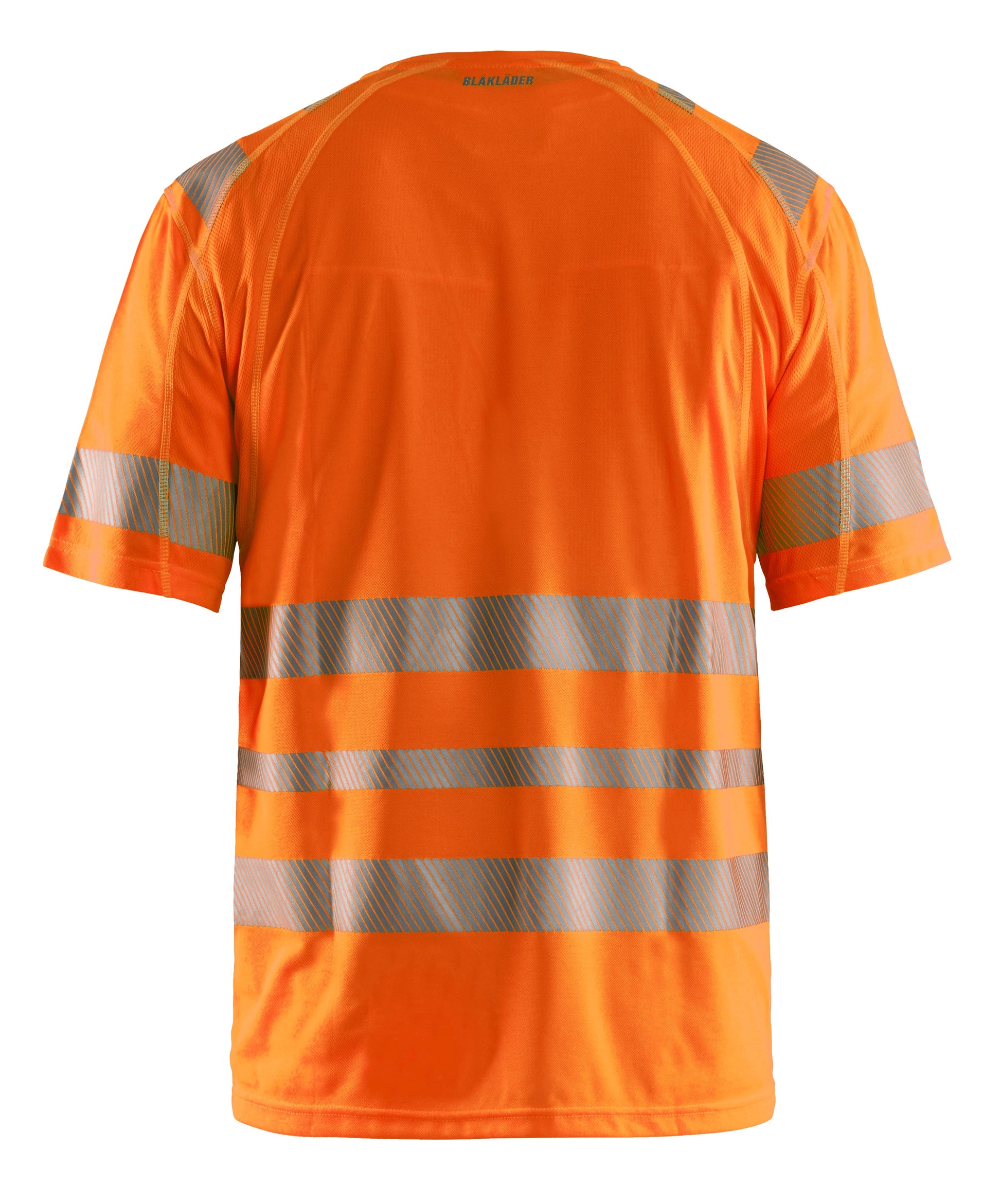 Back view Blaklader Hi-Vis T-Shirt in orange
