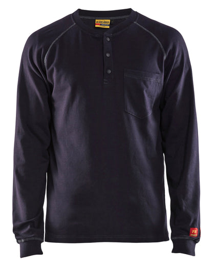 Blaklader FR Henley Shirt in blue