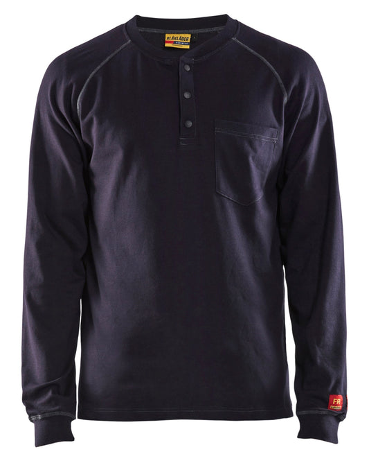 Blaklader FR Henley Shirt in blue