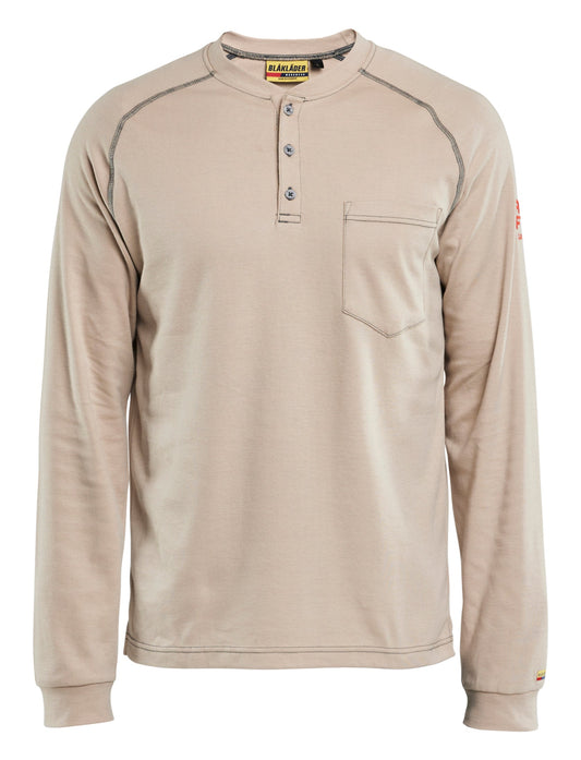 Blaklader FR Henley Shirt in stone color
