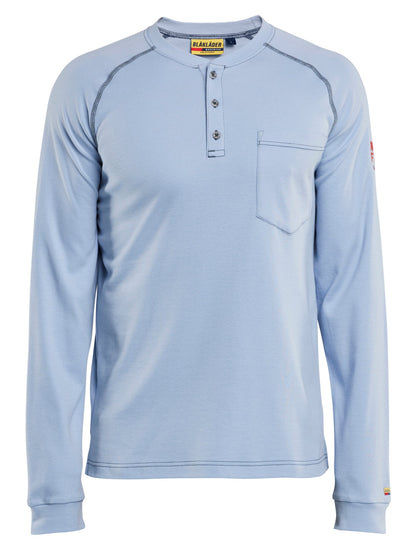 Blaklader FR Henley Shirt in light blue color
