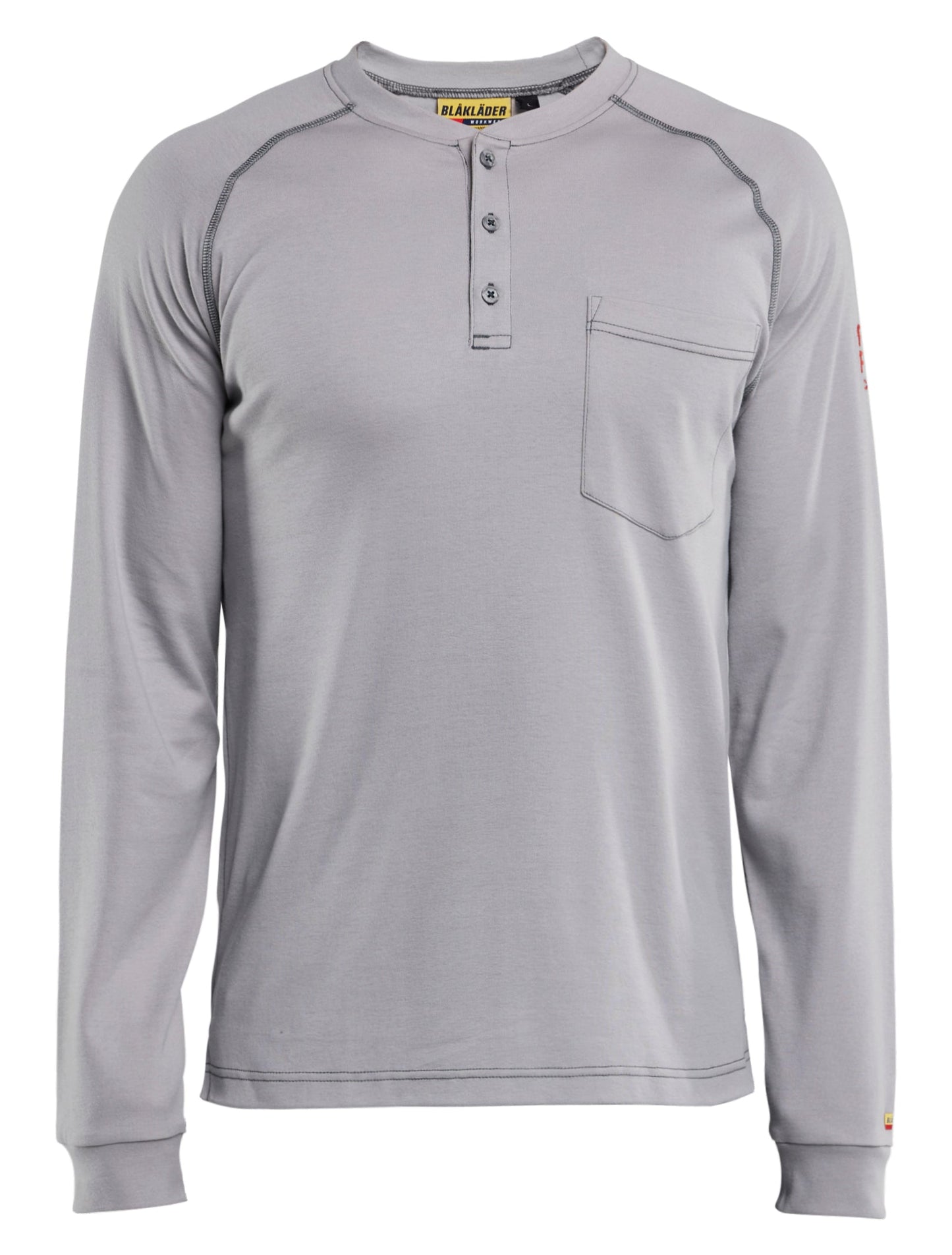 Blaklader FR Henley Shirt in light grey color