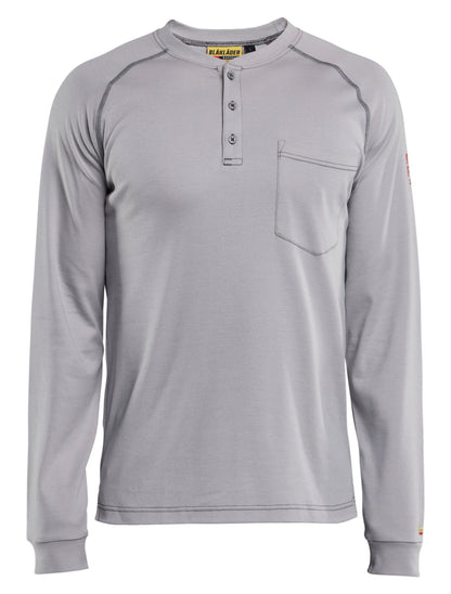 Blaklader FR Henley Shirt in light grey color