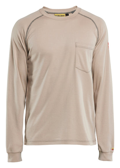 Blaklader FR long sleeve t-shirt in stone color