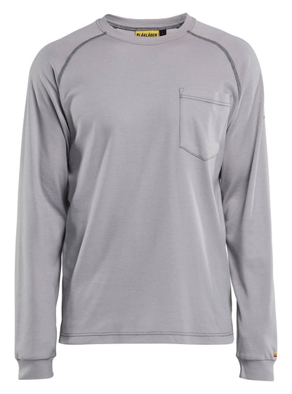 Blaklader FR long sleeve t-shirt in light grey color