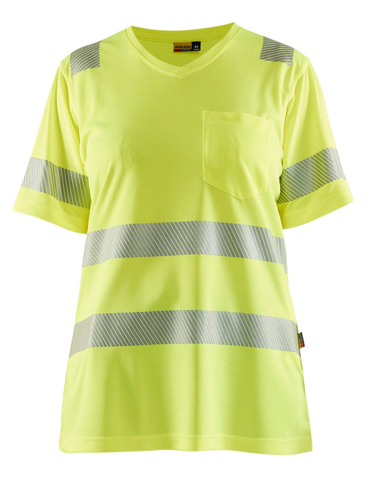 Blacklader hi-vis t-shirt for women in yellow color