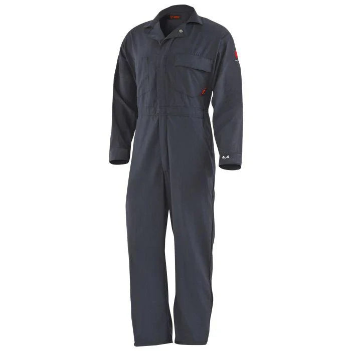 Gray coverall on a white background