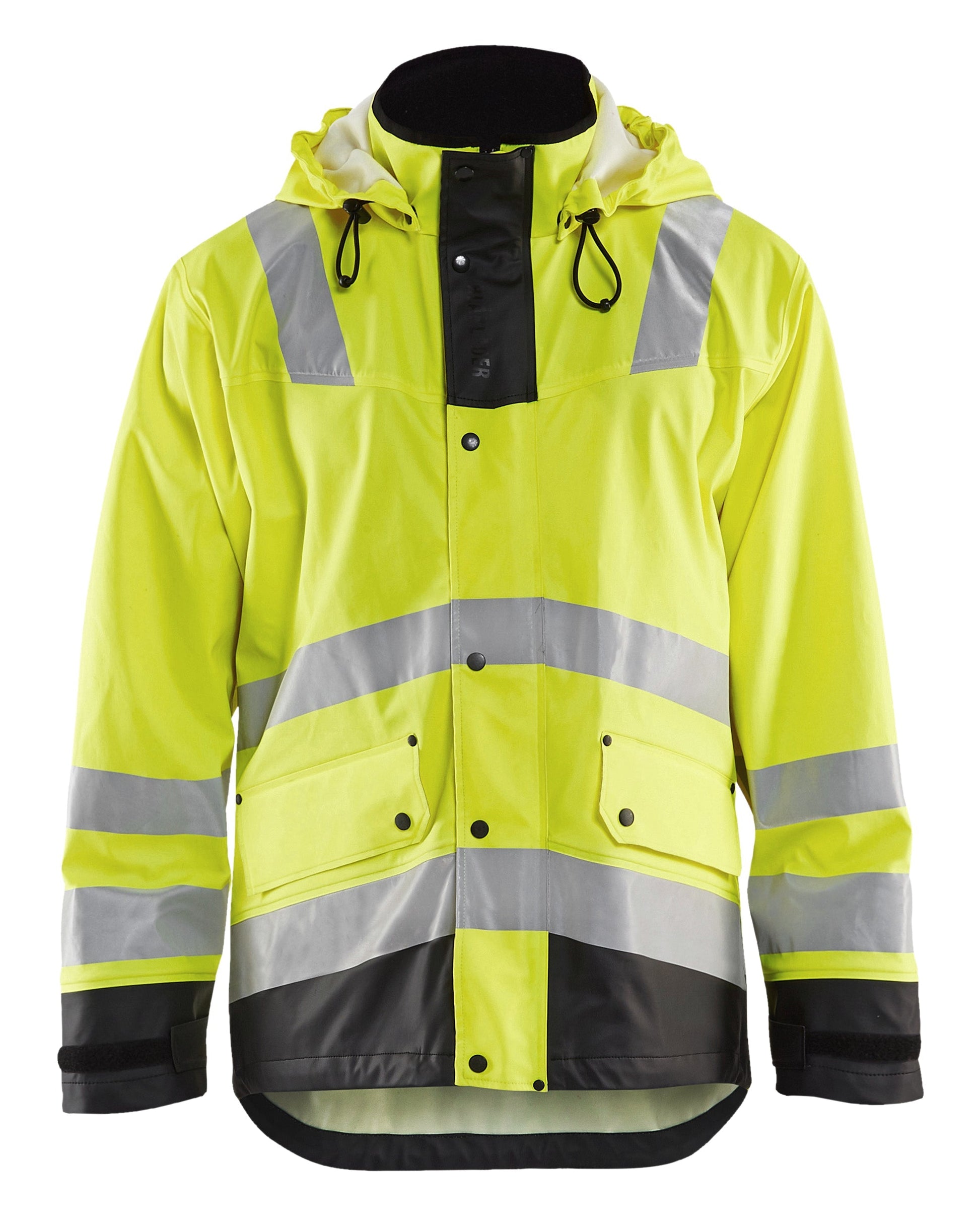 Blaklader waterproof rain jacket in yellow