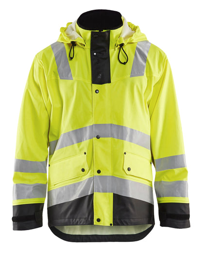 Blaklader waterproof rain jacket in yellow