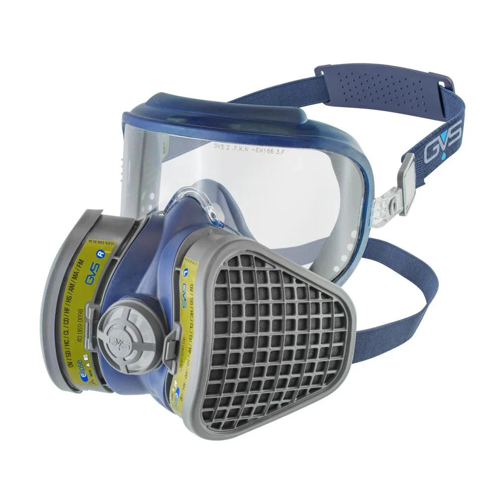 GVS Integra Half Face Mask Respirator with Attached Goggles