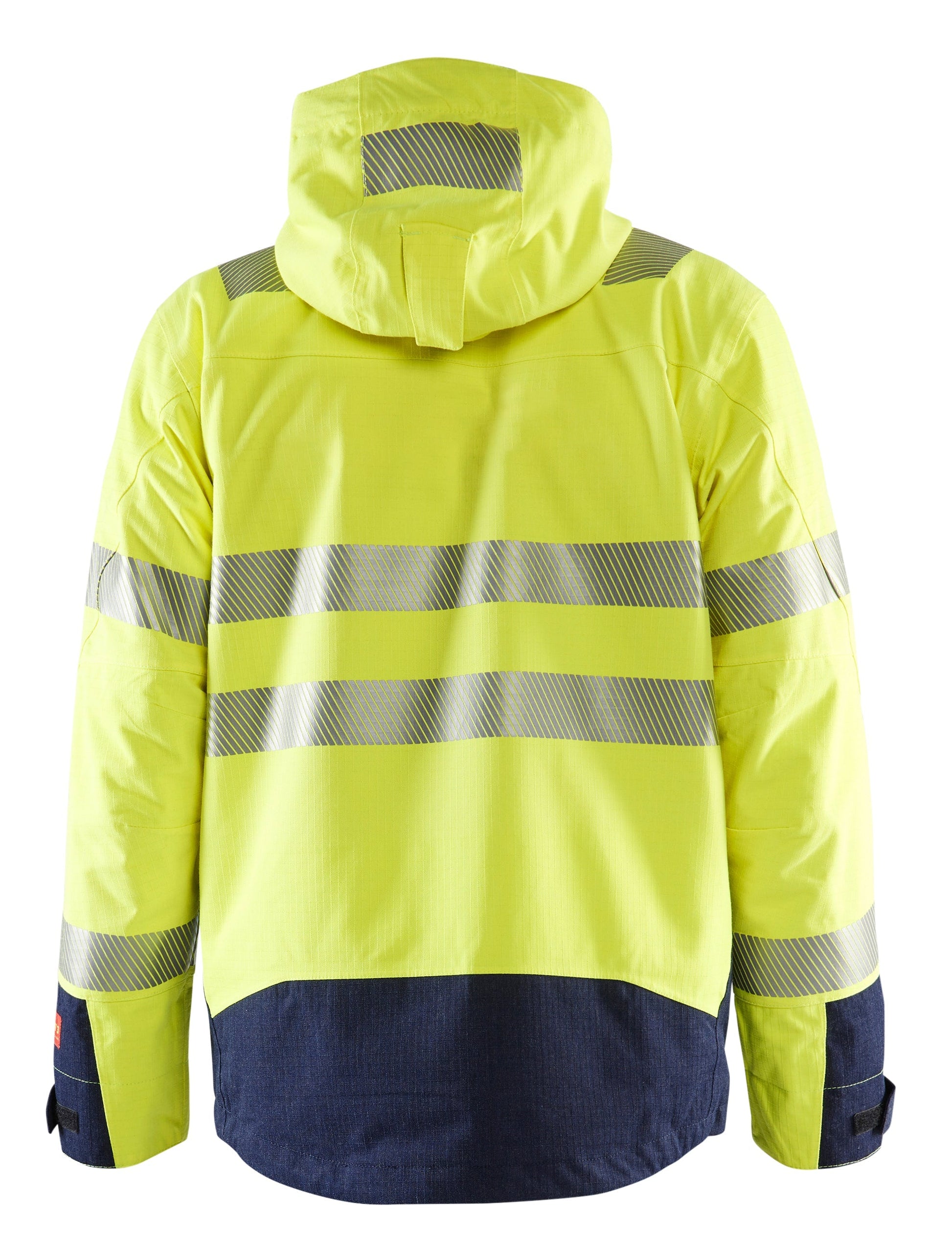 Backview of Blacklader hi-vis FR jacket