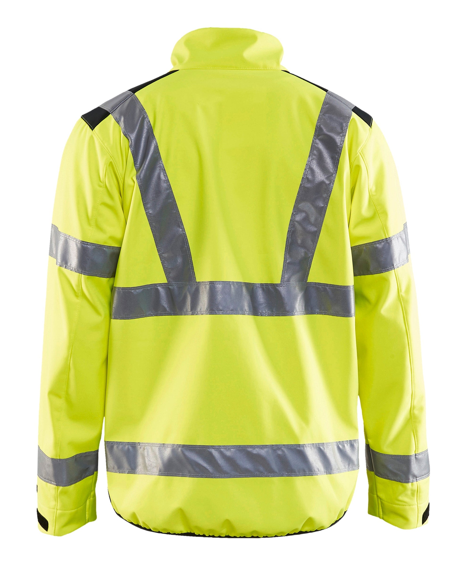 Backview of Blaklader Hi‑Vis Softshell Work Jacket 